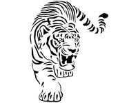 Tiger stencil 2 by Longquang