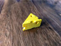 Cartoon Cheese Keychain by Kozzuro