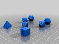 Polyhedral Dice Set for DnD Bugfix by redwolf2
