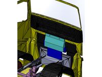 RC truck 1/14 front bracket cabin fixation by DD806