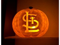 STL Cardinals Jack O'Lantern Snap on Face by sarahperdue5