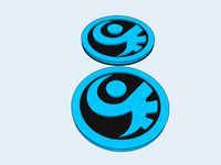 Phantasy Star Online (PSO) Skyly Section ID Badge by callxyz