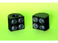 End Cap Foot for CNCKitchen's Knife Sharpener, with recesses for 4 8mm silicone rubber feet by xxurxo