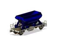 Nederlandse Spoorwegen / RailPro FCCPPS Ballastwagen - Spoor 1/1:32 by Robertino