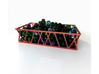 Rectangular Art Deco basket by Groebe
