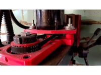 3d printable Sieg x2 mini mill belt drive conversion by death4u