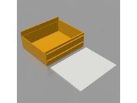 Ender 3 Pro Tray w/Lid (Fast Print, Low Filament) by X_to_the_Z