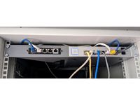 1U Mount for EdgeRouter X and Unifi Switch 8 150W by MechanizedMedic