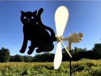 Cat & Mouse Wind Spinner Toy by nafis