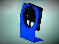 Model and bed cooling fan for Artillery Sidewinder X1 3D printer by TheFabs_models