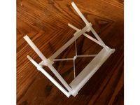 Adapt Print-in-Place laptop stand to hold iPad in Portrait by DavidPhillipOster