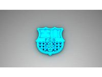 barcelona FC pendant with diamonds by jocatic95