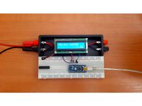 Breadboard holder with 1602LCD by stevansan