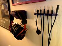 Headphone hook & cable rack by zokol