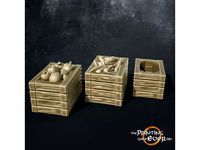 Crates with fruit and vegetables by ThePrintingGoesEverOn