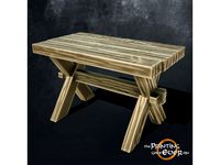 Wooden Table by ThePrintingGoesEverOn