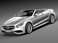 Mercedes-Benz S63 AMG Cabriolet 20173d model
