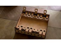 Shut the Box with Double Score Tracks, Laser-Cut by kap42