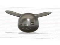 Pikachu (head) by onratak