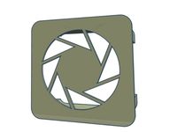 Ender 3 X-axis cover (Aperture Logo) by rkxone
