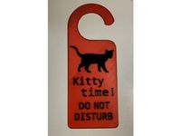 Kitty Time Do Not Disturb Sign by true_elcabong
