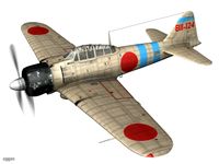 Mitsubishi A6M2 Zero - Carrier Hiryu3d model