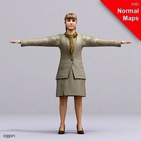 AWom0002-FBX / FBX Rigged Models for Motionbuilder3d model