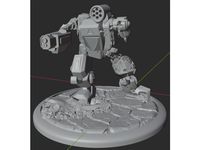 Summoner Thor MechWarrior Mech Robot Battle Damaged Battletech by darkgref