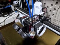 Geeetech Dual 5015 fan duct w/ dual 40x20 hotend fans & sensor (A10M/A20M) by bavery79