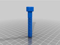 Printable M8-50 bolt and nut for gopro fig rig by SevenCornersWorkshop