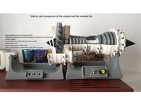 Jet Engine Motorized Stand 60% size by jimacid