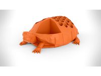 Low Poly Turtle Pencil Holder w/ Secret Compartment by Barthog