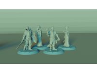 Vampire Lords and Ladies Set, 4 Miniatures, Dungeons and Dragons !FREE! by Stormforgeminis