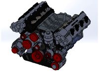 Detailed V8 Engine (AMG M 159) by Alperzor