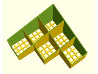 A corner pen holder with base mesh by hsiehty