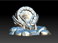 Undead Demon Devil Portal for 28mm gaming like dnd by arcaneoctopuslab