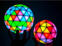 Geodesic(k) RGB LED Spheres by whity