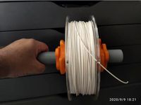 Spool Holder with plastic pipe core  by atsnailpace