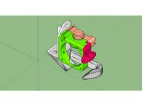 Extruder mount E3DV6 for Kingroon KP3 by levkin_2m