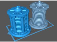 scifi Scatter terrain power tower coils by Meatthermometer