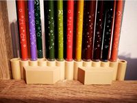 lapicero sujeto a escritorio para rotuladores, lapices de colores... by angaro142