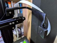 Ender 3 - X-axis Pi Cam (v2) mount (camera re-positioned) by Taomyn