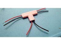 2 Pin 2 Way terminal cable crimp univeral T connector - solder version by hmgGerd
