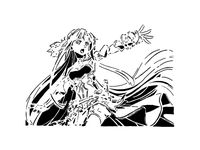 SAO Yuuki Asuna stencil by Longquang