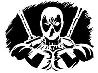 Deadpool stencil 13 by Longquang