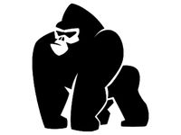 Gorilla stencil by Longquang