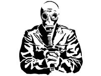 Gas Mask stencil 2 by Longquang