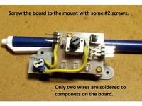 Servo Controller Bracket for Model RR Turnout Control by Sumner