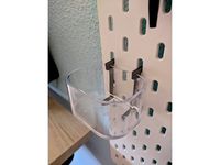 container mount for IKEA Skadis pegboard by davidpoza
