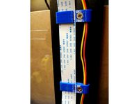 Raspberry Pi Camera cable clamp (optional with cable clamp) by Malte_H